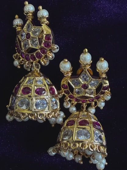 Diamond Earrings Bridal Jewelry Costume silver jewelry Alloy based Jewelry  - SHABURIS Fashion Jewelry