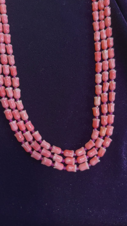 Natural corals tullip corals precious beads