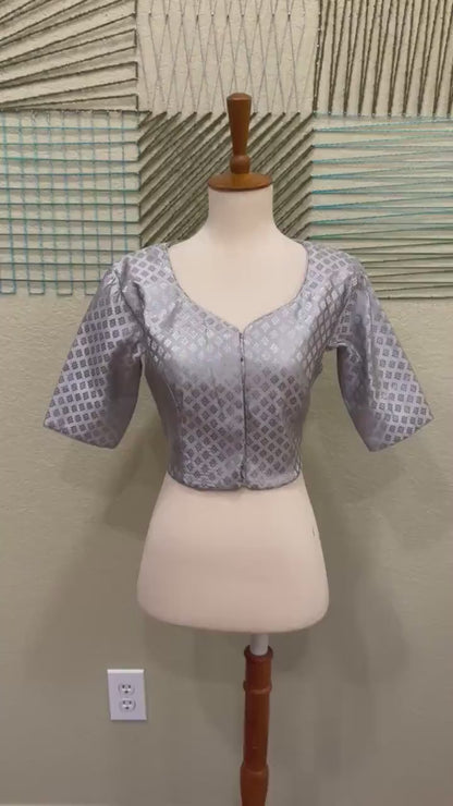 Cocktail Blouse for Saree – Pattern Blouse- Artisan Silk Blouse – Festive & Wedding Ethnic Wear