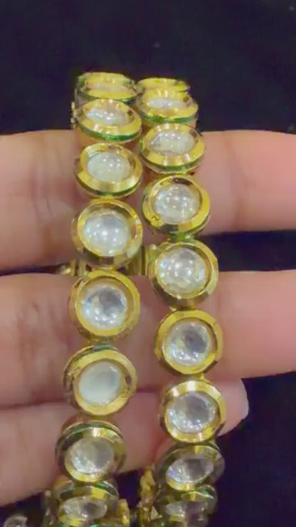 Diamond Bangles Bridal Jewelry Costume silver jewelry Alloy based Jewelry  - SHABURIS Fashion Jewelry