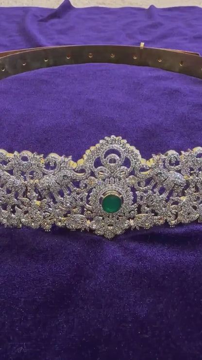 Diamond Vaddanam Bridal Vaddanam Costume silver jewelry Alloy based Jewelry  - SHABURIS Fashion Jewelry