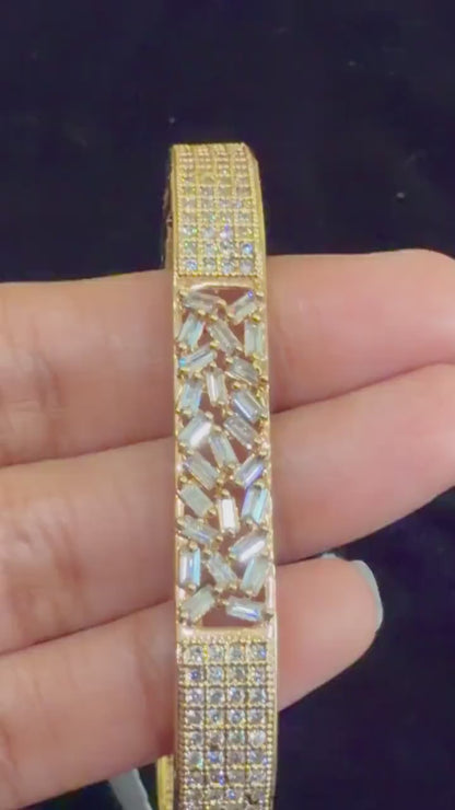 Diamond Bangles Bridal Jewelry Costume silver jewelry Alloy based Jewelry  - SHABURIS Fashion Jewelry