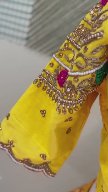Maggam work Blouse for Saree –   blouse- Artisan Silk Blouse – Festive & Wedding Ethnic Wear