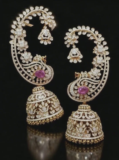 Earcuffs 925 silver jewelry 22k gold plated - SHABURIS