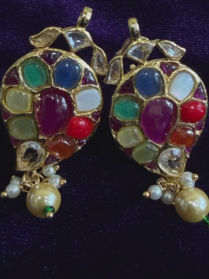 Diamond Earrings Bridal Jewelry Costume silver jewelry Alloy based Jewelry  - SHABURIS Fashion Jewelry