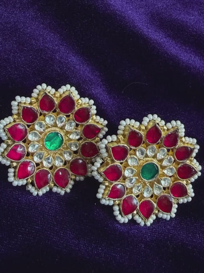 Diamond Earrings Bridal Jewelry Costume silver jewelry Alloy based Jewelry  - SHABURIS Fashion Jewelry