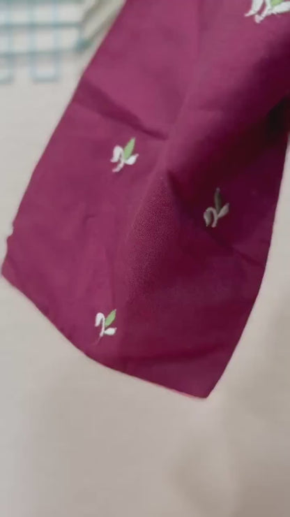 Maggam work Blouse for Saree –Maroon Blouse - Artisan Silk Blouse – Festive & Wedding Ethnic Wear