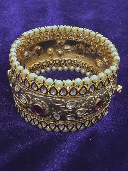 Diamond Bangles Bridal Jewelry Costume silver jewelry Alloy based Jewelry  - SHABURIS Fashion Jewelry