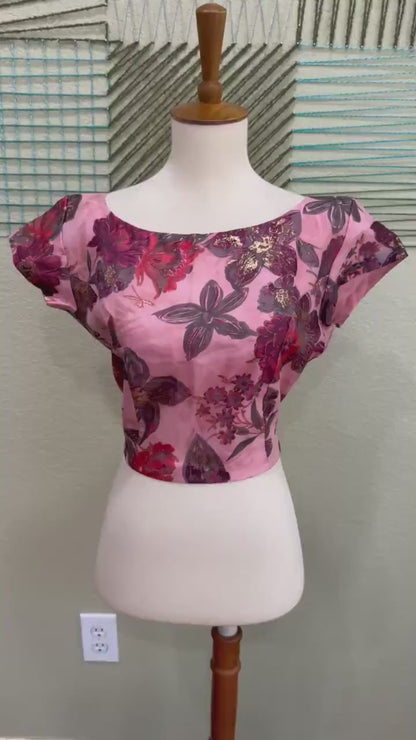 Cocktail Blouse for Saree – Pattern Blouse- Artisan Silk Blouse – Festive & Wedding Ethnic Wear