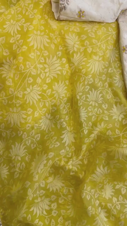 Bandhini saree shibori saree multi colour saree haldi saree Mehendi saree grab party saree with blouse