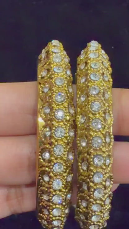 Diamond Bangles Bridal Jewelry Costume silver jewelry Alloy based Jewelry  - SHABURIS Fashion Jewelry