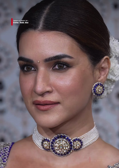 Krithi sanon polki necklace 925 silver jewelry - SHABURIS