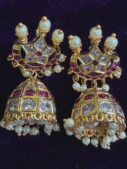 Diamond Earrings Bridal Jewelry Costume silver jewelry Alloy based Jewelry  - SHABURIS Fashion Jewelry