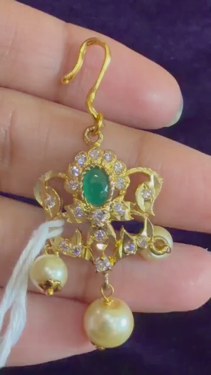 Diamond Maang tikka Bridal Jewelry Costume silver jewelry Alloy based Jewelry  - SHABURIS Fashion Jewelry