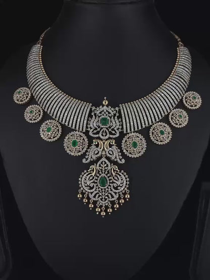 Tussi necklace 925 silver jewelry 22k gold plated - SHABURIS