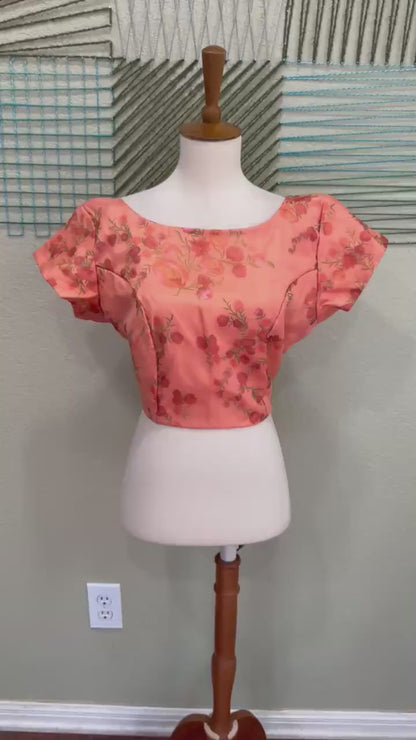 Cocktail Blouse for Saree – Pattern Blouse- Artisan Silk Blouse – Festive & Wedding Ethnic Wear