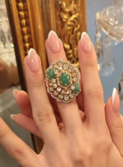 Cocktail ring adjustable ring pure silver jewelry 925 silver jewelry SHABURIS