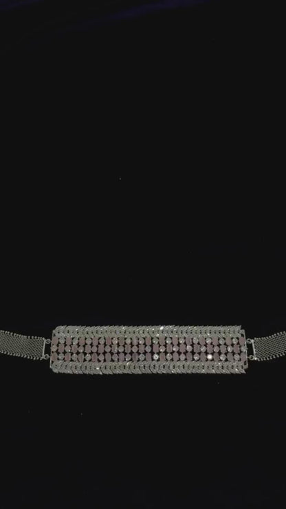Diamond Necklace Bridal necklace Costume silver jewelry Alloy based Jewelry  - SHABURIS Fashion Jewelry