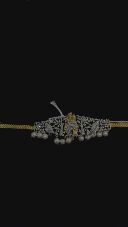 Diamond Necklace Bridal necklace Costume silver jewelry Alloy based Jewelry  - SHABURIS Fashion Jewelry