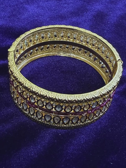 Diamond Bangles Bridal Jewelry Costume silver jewelry Alloy based Jewelry  - SHABURIS Fashion Jewelry