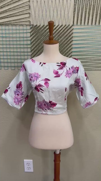 Cocktail Blouse for Saree – Pattern Blouse- Artisan Silk Blouse – Festive & Wedding Ethnic Wear