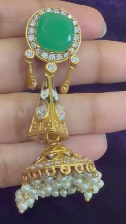 Diamond Earrings Bridal Jewelry Costume silver jewelry Alloy based Jewelry  - SHABURIS Fashion Jewelry
