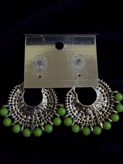 Diamond Earrings Bridal Jewelry Costume silver jewelry Alloy based Jewelry  - SHABURIS Fashion Jewelry