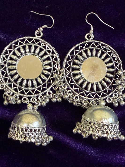 Diamond Earrings Bridal Jewelry Costume silver jewelry Alloy based Jewelry  - SHABURIS Fashion Jewelry