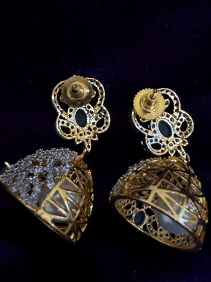 Diamond Earrings Bridal Jewelry Costume silver jewelry Alloy based Jewelry  - SHABURIS Fashion Jewelry