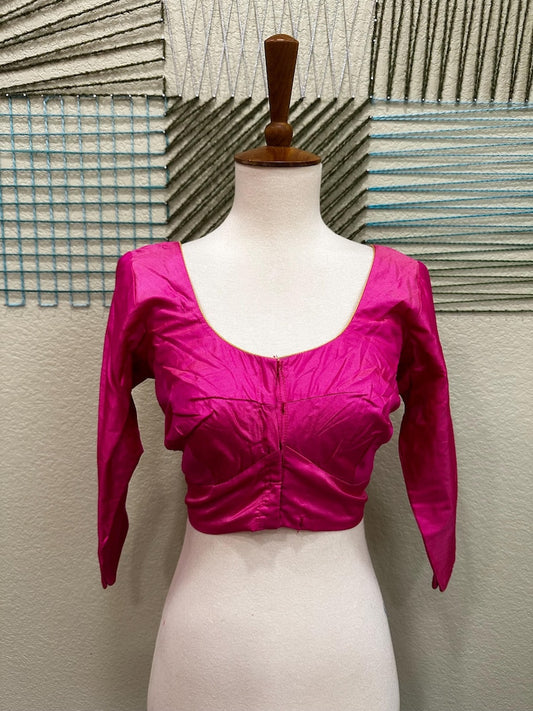 Cocktail Blouse for Saree – Pattern Blouse- Artisan Silk Blouse – Festive & Wedding Ethnic Wear