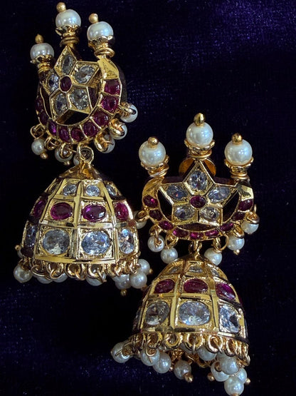 Diamond Earrings Bridal Jewelry Costume silver jewelry Alloy based Jewelry  - SHABURIS Fashion Jewelry