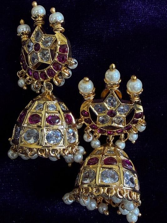 Diamond Earrings Bridal Jewelry Costume silver jewelry Alloy based Jewelry  - SHABURIS Fashion Jewelry