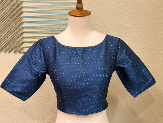 Cocktail Blouse for Saree – Pattern Blouse- Artisan Silk Blouse – Festive & Wedding Ethnic Wear