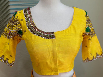 Maggam work Blouse for Saree –   blouse- Artisan Silk Blouse – Festive & Wedding Ethnic Wear
