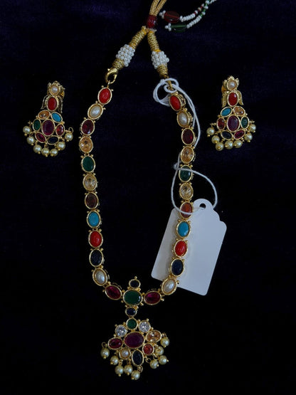 Diamond Necklace Bridal necklace Costume silver jewelry Alloy based Jewelry  - SHABURIS Fashion Jewelry