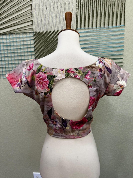 Cocktail Blouse for Saree – Pattern Blouse- Artisan Silk Blouse – Festive & Wedding Ethnic Wear