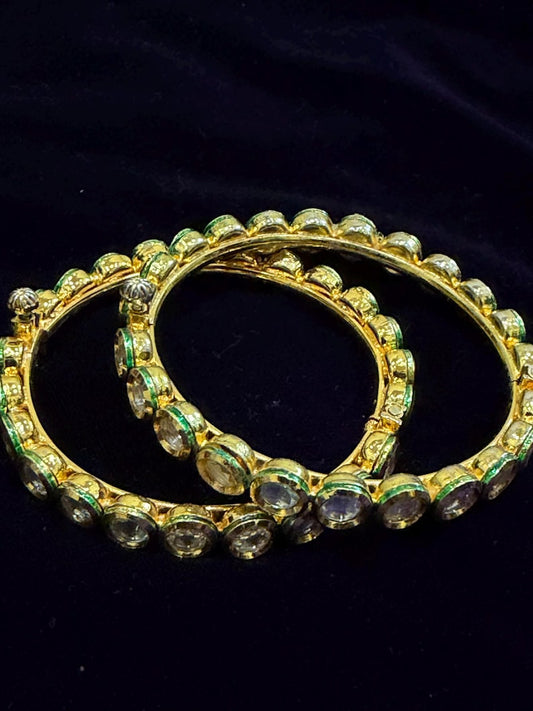 Diamond Bangles Bridal Jewelry Costume silver jewelry Alloy based Jewelry  - SHABURIS Fashion Jewelry