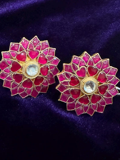 Diamond Earrings Bridal Jewelry Costume silver jewelry Alloy based Jewelry  - SHABURIS Fashion Jewelry