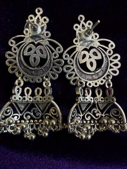Diamond Earrings Bridal Jewelry Costume silver jewelry Alloy based Jewelry  - SHABURIS Fashion Jewelry
