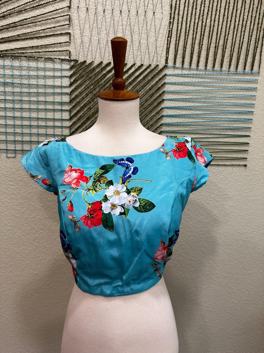 Cocktail Blouse for Saree – Pattern Blouse- Artisan Silk Blouse – Festive & Wedding Ethnic Wear