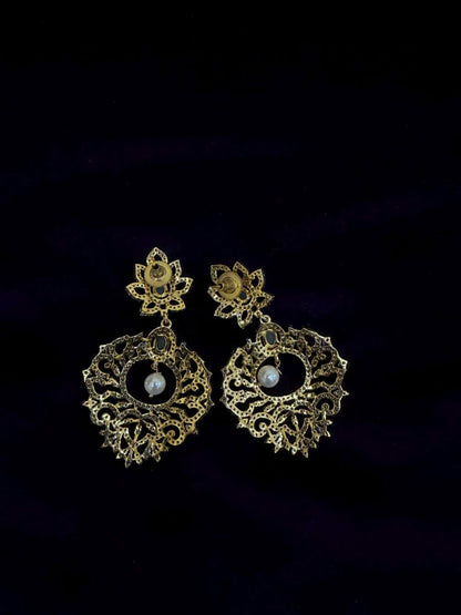 Diamond Earrings Bridal Jewelry Costume silver jewelry Alloy based Jewelry  - SHABURIS Fashion Jewelry