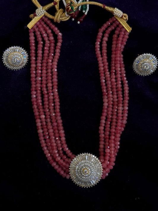 Diamond Necklace Bridal necklace Costume silver jewelry Alloy based Jewelry  - SHABURIS Fashion Jewelry