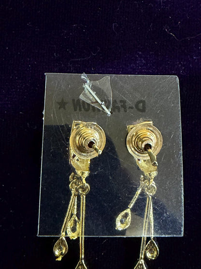 Diamond Earrings Bridal Jewelry Costume silver jewelry Alloy based Jewelry  - SHABURIS Fashion Jewelry