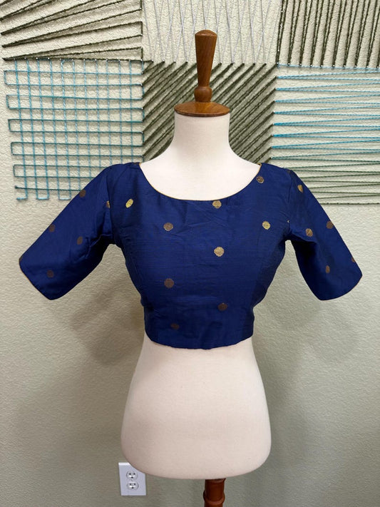 Cocktail Blouse for Saree – Pattern Blouse- Artisan Silk Blouse – Festive & Wedding Ethnic Wear