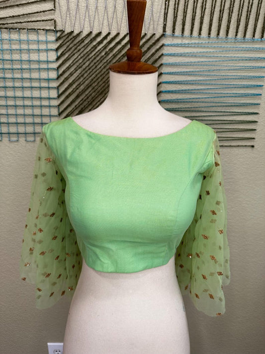 Cocktail Blouse for Saree – Pattern Blouse- Artisan Silk Blouse – Festive & Wedding Ethnic Wear