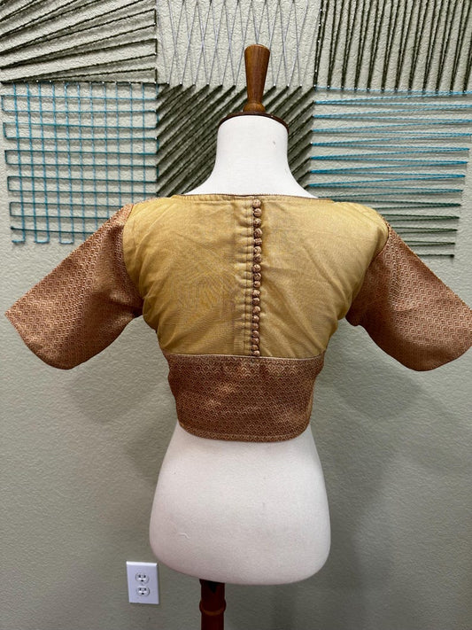 Cocktail Blouse for Saree – Pattern Blouse- Artisan Silk Blouse – Festive & Wedding Ethnic Wear