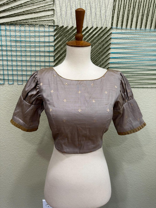 Cocktail Blouse for Saree – Pattern Blouse- Artisan Silk Blouse – Festive & Wedding Ethnic Wear