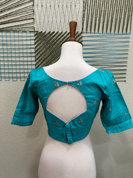 Cocktail Blouse for Saree – Pattern Blouse- Artisan Silk Blouse – Festive & Wedding Ethnic Wear