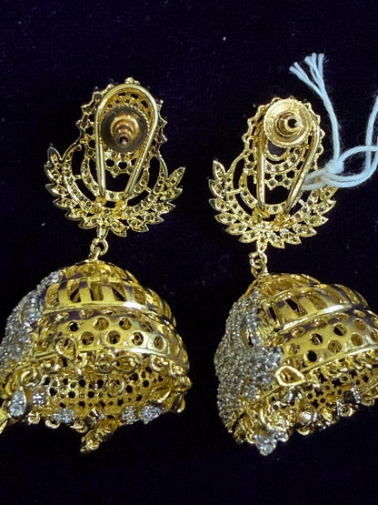 Diamond Earrings Bridal Jewelry Costume silver jewelry Alloy based Jewelry  - SHABURIS Fashion Jewelry