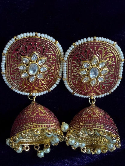 Diamond Earrings Bridal Jewelry Costume silver jewelry Alloy based Jewelry  - SHABURIS Fashion Jewelry